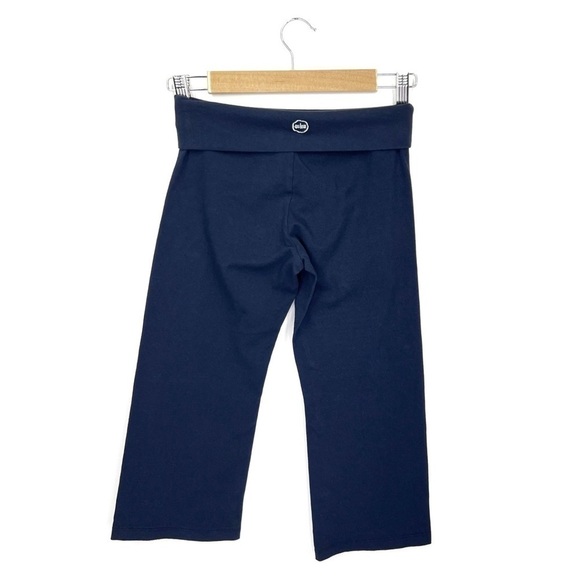 Solow Foldover Crop Legging Girl’s Size Large (14) Navy Blue so low New NWT - Picture 2 of 7